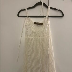 J. Crew White Lace Strappy Dress Coverup